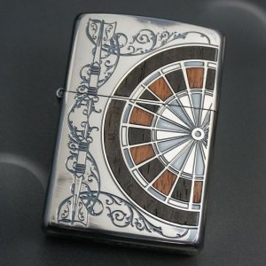 画像: zippo アンティークダーツ SV