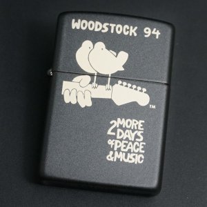 画像: zippo WOODSTOCK 94 黒 1994年製造