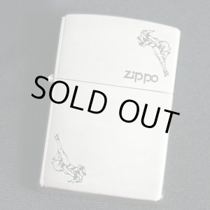 画像: zippo WINDY シルバーサテーナ 2001年製造