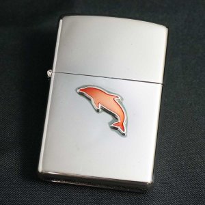 画像: zippo イルカメタル ピンク #250 2001年製造