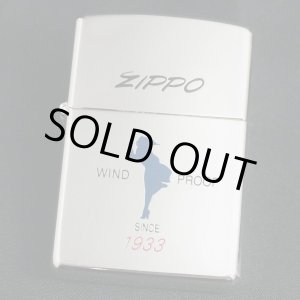 画像: zippo WINDY シルエットプリント シルバーメッキ 1998年製造