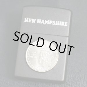 画像: zippo 50州25セントコイン NEWHAMPSHIRE（ニューハンプシャー州）黒マット