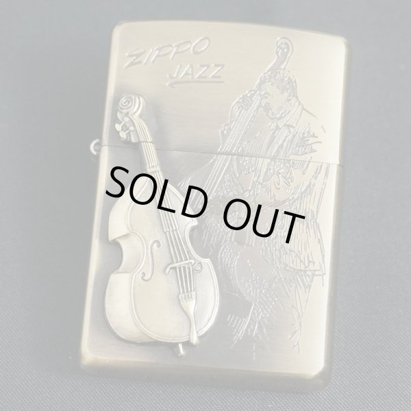 画像1: zippo JAZZ ウッドベース 2005年製造