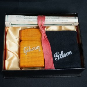 【希少】 Gibson ZIPPO USA 木製 ギブソン ジッポ ライター