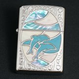 画像: zippo シェルドルフィン WH/BL 