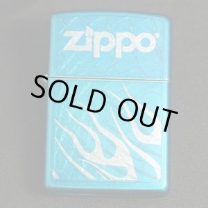 画像: zippo ブルー ZIPPOロゴ 2012年製造