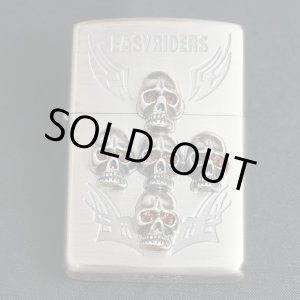 画像: zippo EASY RIDERS スカルクロス 1997年製造