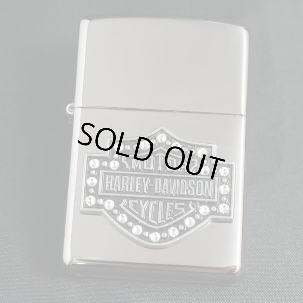 画像1: zippo HARLEY-DAVIDSON スワロフスキー #250