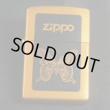 画像: zippo バタフライ ブラウン 1998年製造