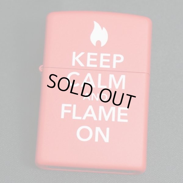 画像1: zippo KEEP CALM AND FLAME 28671