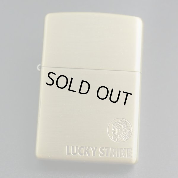 画像1: zippo LUCKY STRIKE インディアン柄　