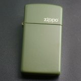 画像: zippo マットカラー グリーン Green Matte スリム 1627ZL