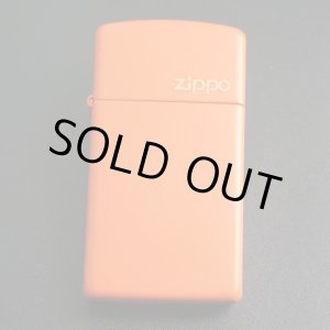 画像: zippo マットカラー オレンジ Orange Matte スリム 1631ZL