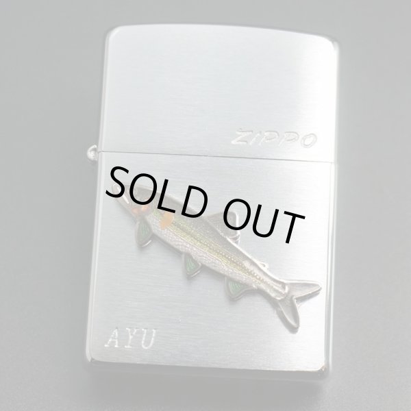 画像1: zippo 魚シリーズ 本七宝焼 鮎 2003年製造