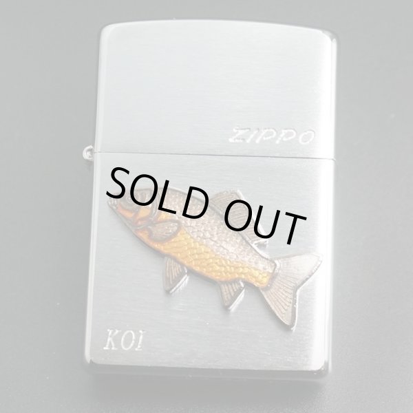 画像1: zippo 魚シリーズ 本七宝焼 鯉 2003年製造