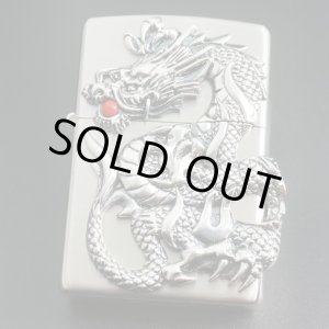 画像: zippo ドラゴンメタル 銀サテーナ