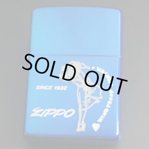 画像: zippo WINDY ブルーイオン 2000年製造