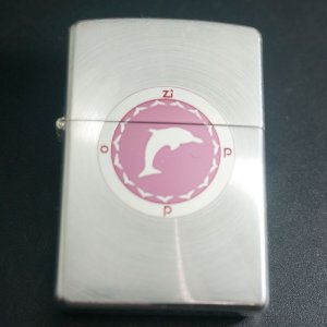 画像: zippo イルカ スピン加工 2002年製造