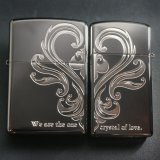 画像: zippo ペア アラベスクハート  BK