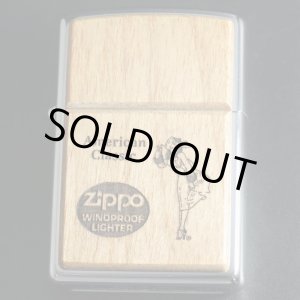 画像: zippo WINDY ウッド貼付 2002年製造