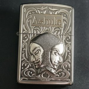 マジンガーＺデザイン ガンメタ系 ZIPPO 2002年製 C 02 ジッポー-