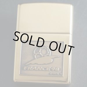 画像: zippo FIFA WORLD CUP FRANCE98 #254B メタル貼り 1998年製造