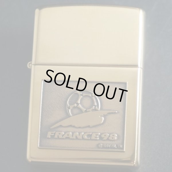 画像1: zippo FIFA WORLD CUP FRANCE98 #254B メタル貼り 1998年製造