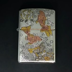 画像: zippo 電鋳板 金魚 2016年製造