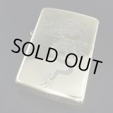 画像: zippo 和柄龍 両面加工 タイプA 金色 2018年製造