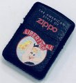 画像1: zippo 革巻き　LIBERTYGAL  黒　1994年製造