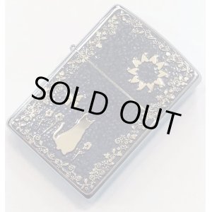 画像: zippo metal paint plate 猫　ブラック　2018年製造