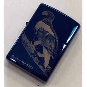 画像: zippo レザー彫り　アメリカリーグル　2003年製造