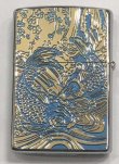 画像2: zippo　和柄　鯉　両面　ブルー　2019年製造