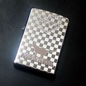 画像: zippo 猫 ネコと鍵盤 メタルプレート 2020年製造 新品未使用