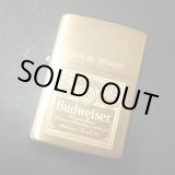 画像: zippo ヴィンテージ Budweiser 真鍮 1991年製造 新品未使用