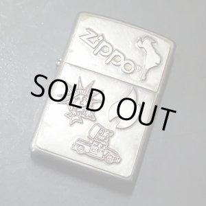 画像: zippo WINDY シルバー ユーズド フィニッシュ メタル貼り クローム 2020年製造 新品未使用