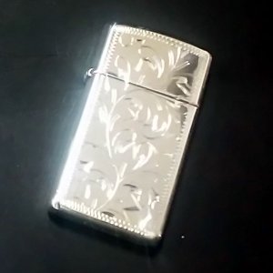 画像: zippo SLIM 純銀 #1500 2003年製造 新品未使用