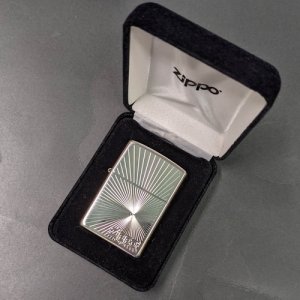 画像: zippo 2014年製造スターリングシルバー両面加工 新品未使用 [Z-r-234］