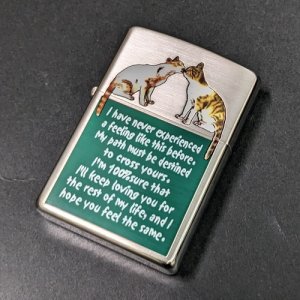 画像: zippo2000年キャット柄新品未使用 