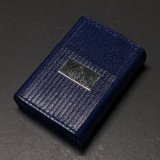 画像: zippo2002年革巻き紺新品未使用