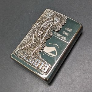 画像: zippo2004年ゴルゴ13（メタル銀古美）新品未使用 