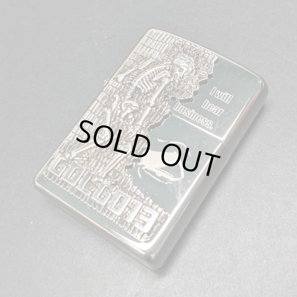 画像1: zippo2004年ゴルゴ13（メタル銀古美）新品未使用 