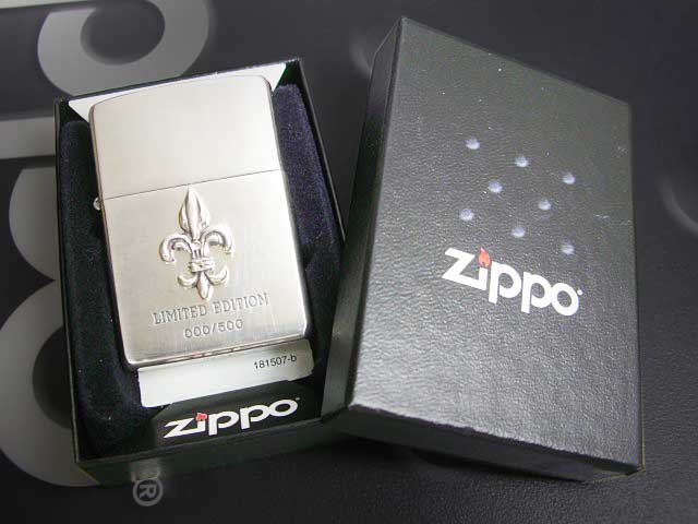 画像: zippo #250 ユリ シリアルナンバー 000/500