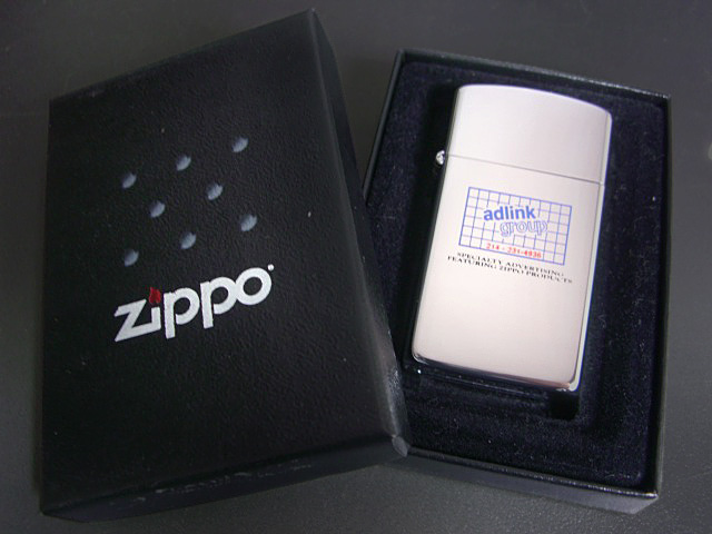 画像: zippo adlink group  スリム 1990年製造 