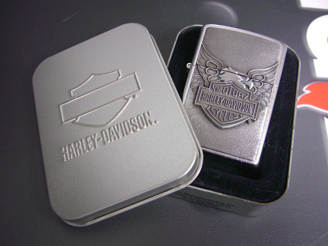 画像: zippo HARLEY-DAVIDSON プレート貼り付け　2006年製造