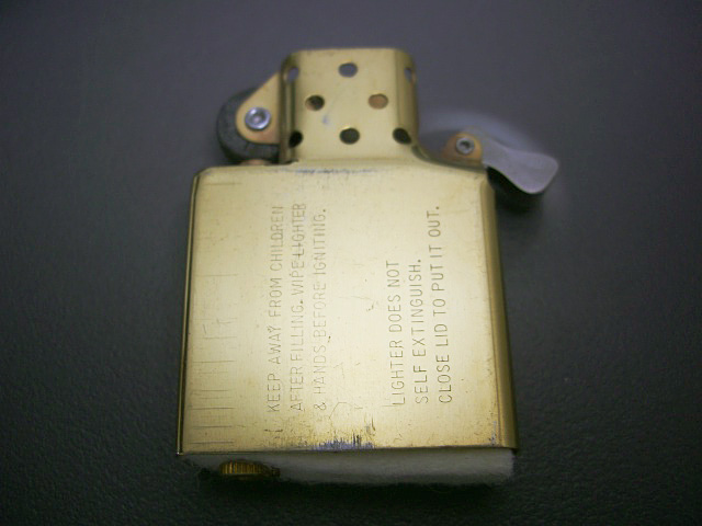 画像: zippo インサイドユニット ゴールド 1986年製造　MINT