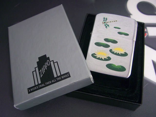 画像: zippo 41REPLICA  TOWN&COUNTRY柄　トンボ  2001年製造