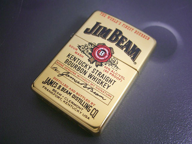 画像: zippo JIM BEAM キーホルダー付き 1996年製造