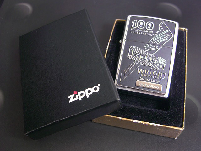画像: zippo THE WRIGHT BROTHERS 100YEARS of AVIATION 2003年製造