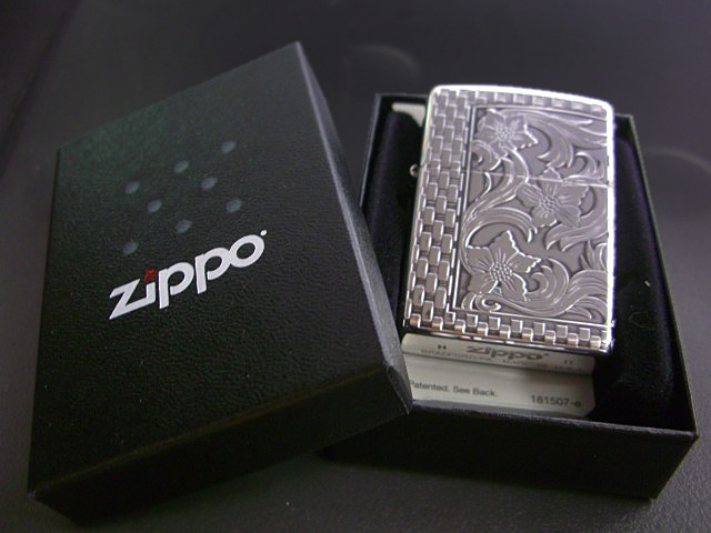 画像: zippo アラベスクオーナメント シルバーいぶし